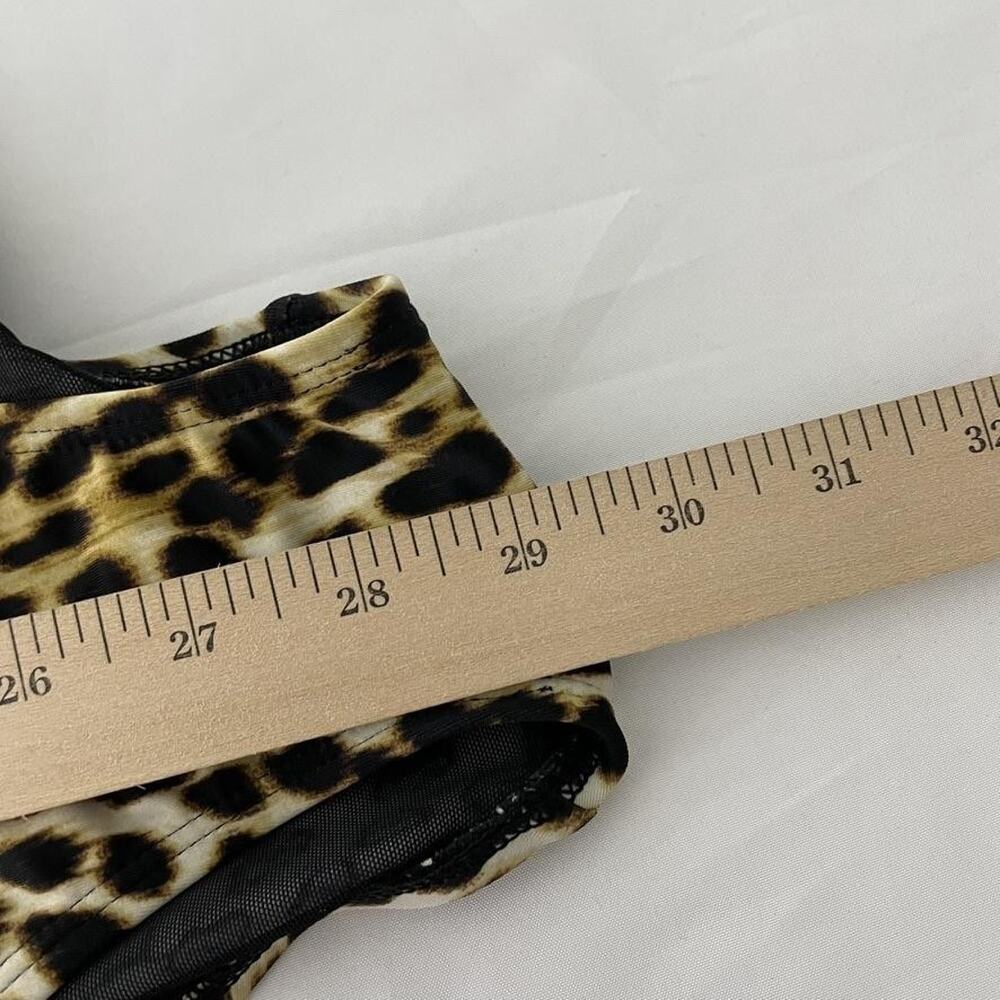 Torrid Swimsuit 1X 14-16 Cheetah Print Swim Summer Scoop Back One Piece NEW - Picture 9 of 9